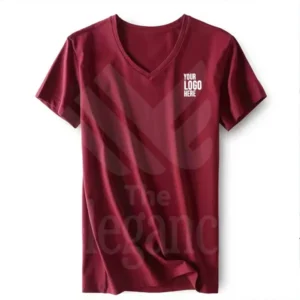 V‑Neck T‑shirt Maroon