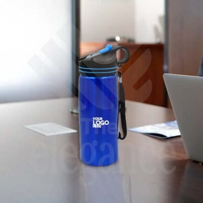 Blue Aluminum Sports Bottle Corporate Gifts in Bulk