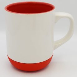 Sublimation red rubber base Mug in bulk