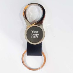 Leather + Metal Keychain