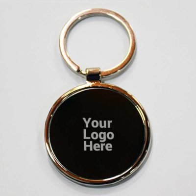 Round Metal Keychain