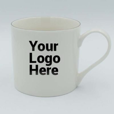 White Bone China Mug