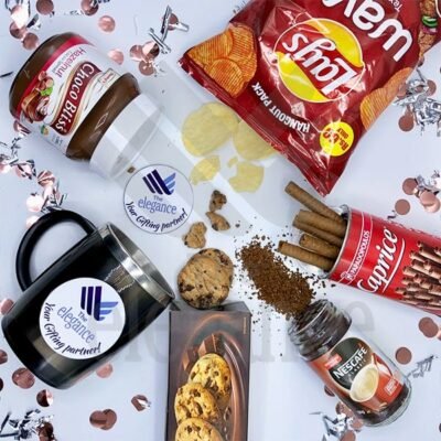 Classic corporate gift basket packaging