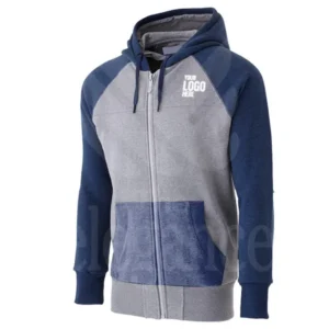 Patchwork Zipper Hoodie