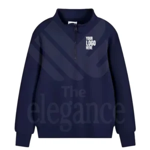 Half Zip with Full Sleeve Men Sweatshirt