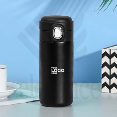 Temperature bottle with logo