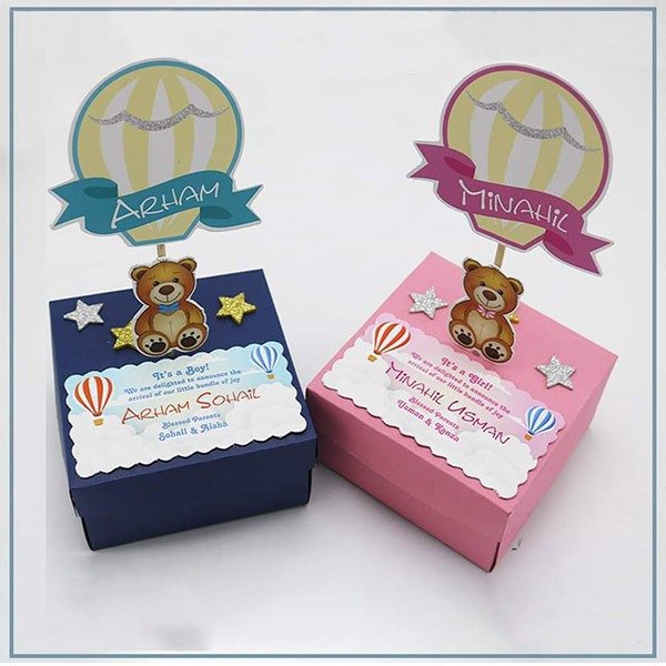 Baby boy best sale announcement sweet boxes