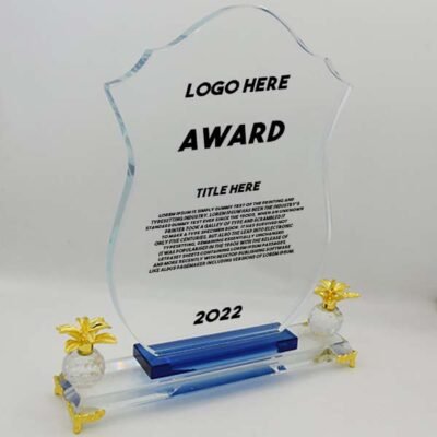 Crystal Crest Shield corporate gifts for clients