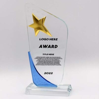 Star Crystal Award branded corporate gifts