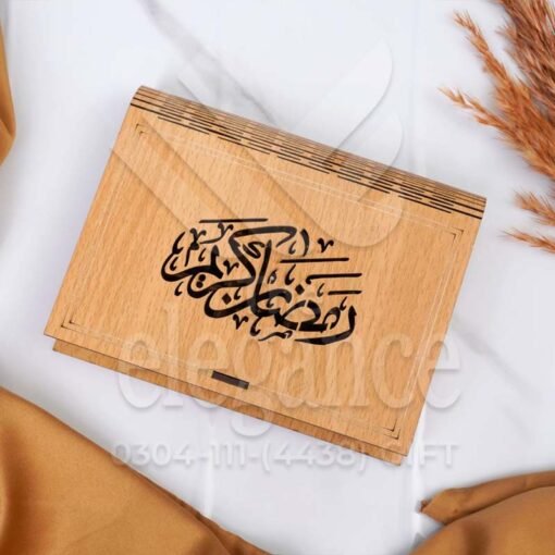 Wooden Dates Box ramadan gift for employee