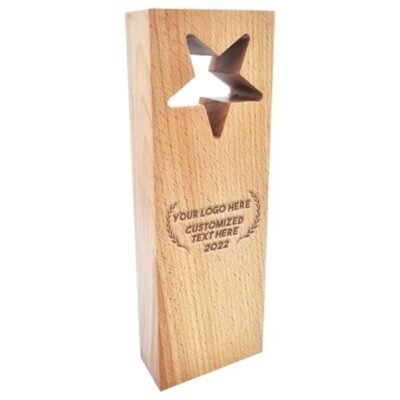 Wooden Star Awards corporate gifts for clients