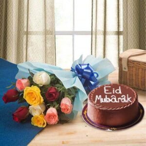 Eid Cake and Bouquet for Corporate Employee and Client