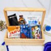 Treat Wooden Basket Corporate Gift for Employees