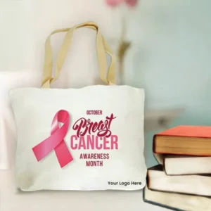 Send Breast Cancer Awareness Tote Bag Online Corporate Gifts to Clients and Employees to Pakistan