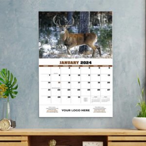 Wall Calendar Trophy Whitetail Deer Bulk Gifts for employees in Pakistan