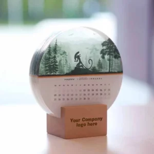 Wooden Acrylic Plate Calendar