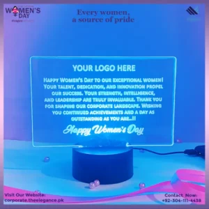 Acrylic Name LED Lamp Corporate Gifts