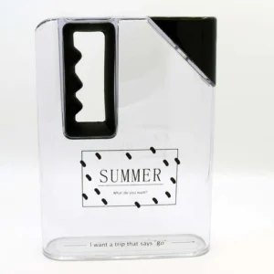 Transparent Book Bottle