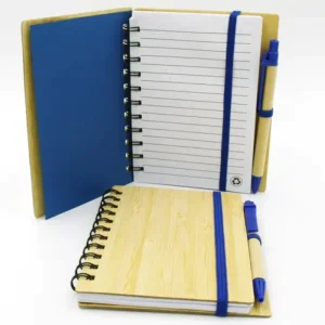Wooden Dairy Pen Strip + Blue Pen