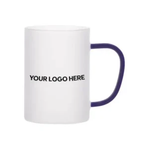 Buy Grey Frosted Glass Mug Corporate Gifting