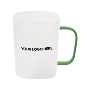 Sublimation Frosted Green Square Glass Mug