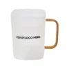 Sublimation Frosted Golden Square Glass Mug Online Corporate Gifts for Clients