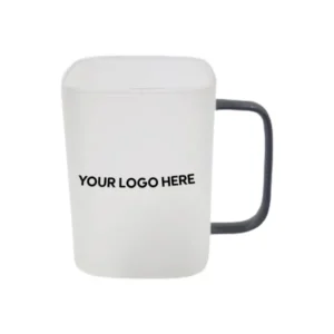 Sublimation Frosted Grey Square Glass Mug Online Corporate Gifts