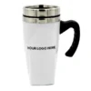 White Stainless Steel Travel Mug Online Corporate Gifting