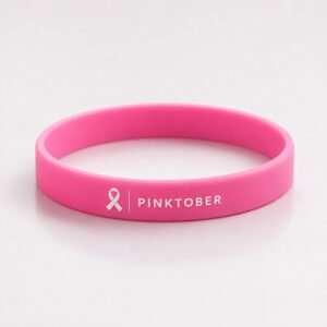 Pinktober Breast Cancer Awareness Silicone Wristband