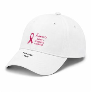 Hope Faith Strength Courage Breast Cancer Awareness Baseball Cap