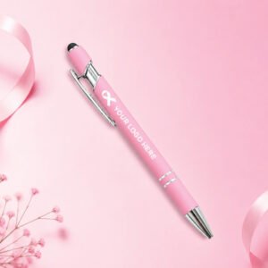 Breast Cancer Awareness Pink Metal Pen