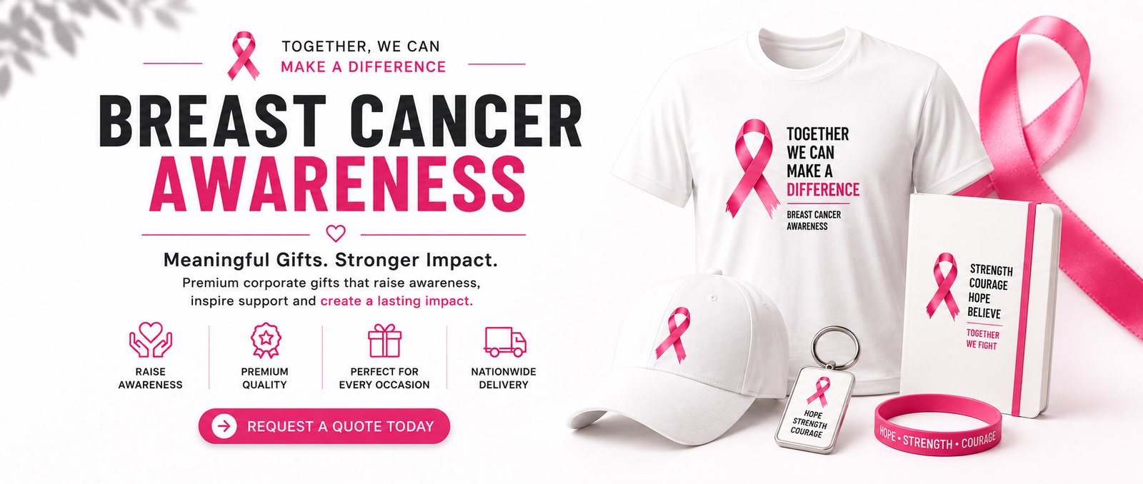 Corporate Gifts for Breast Cancer Awarness for Clients and Employees